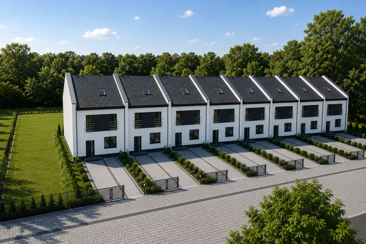 Dom szeregowy, 123 m², Sobótka